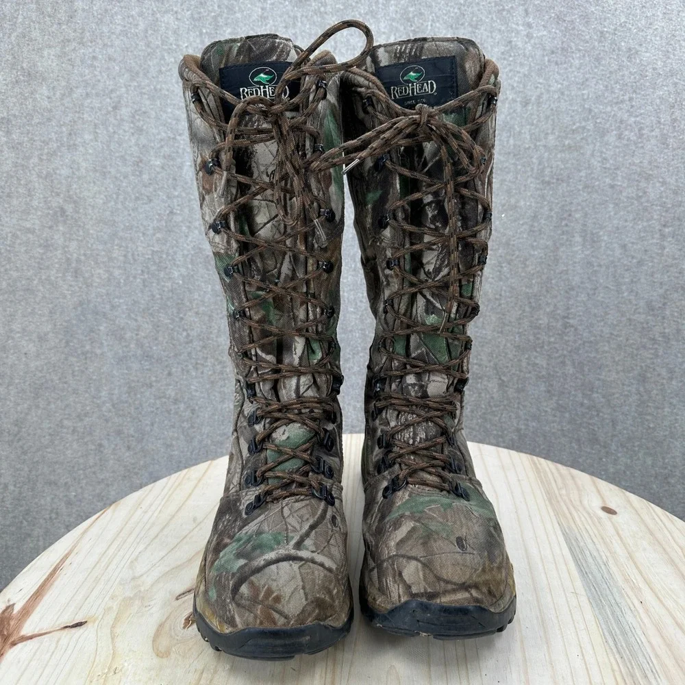 RedHead Rattlestrike Snake Boots Mens 9M Camo Waterproof Hunting Hiking 166311